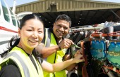 Image of aircraft maintenance engineers