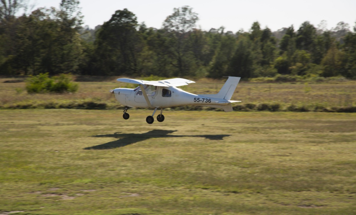 Plane on take off