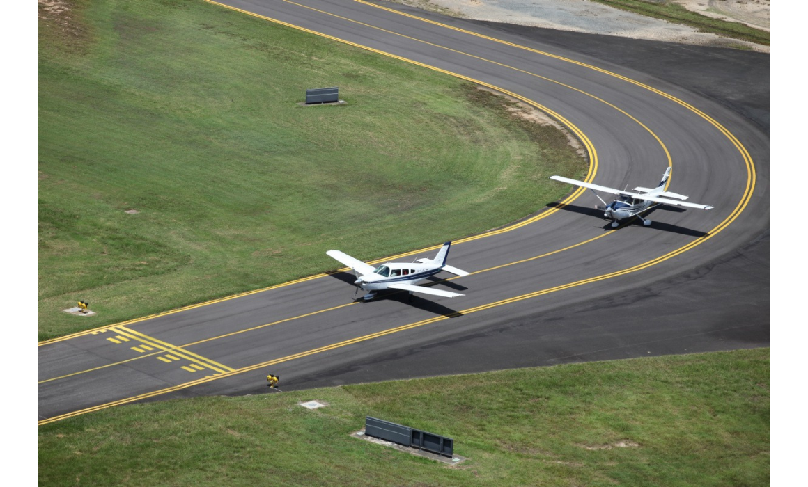 Planes taxiing