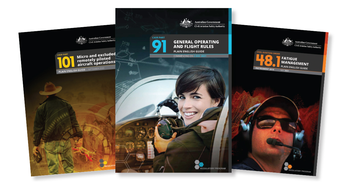 Covers of plain English guides