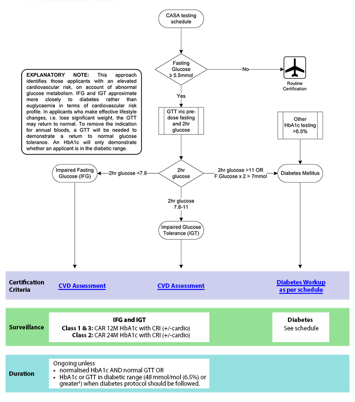 Hyperglycemia assessment flowchart