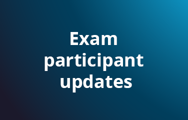 Exam participant updates image