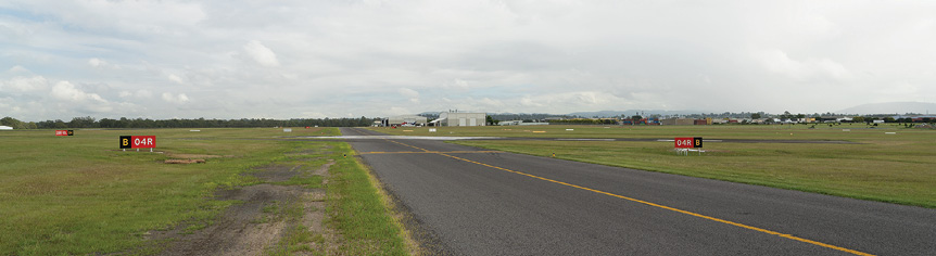 Archerfield aerodrome taxiway holding point