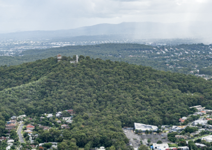 Mount Gravatt looking west towards University of Queensland