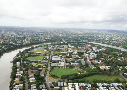 University of Queensland looking towards Mount Gravatt