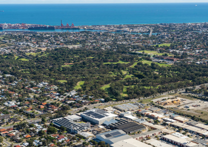 An aerial view of the Fremantle golf course