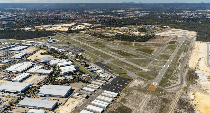 Aerial view of Jandakot aerodrome