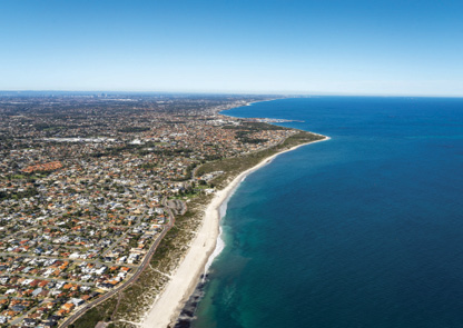 Aerial view of Mullaloo point, looking south