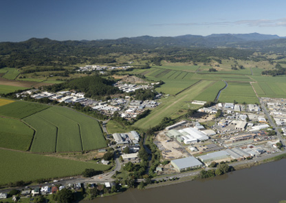 Aerial view of Murwillumbah aerodrome