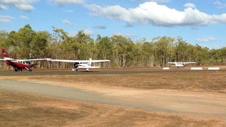 Aerial view of Laura aerodrome