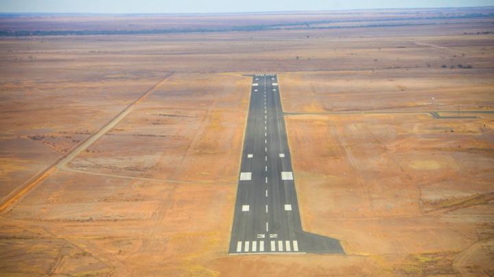 Aerial view of Boulia aerodrome
