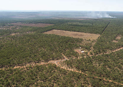 An aerial view of Jackos Junction looking from the south