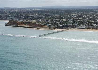 Aerial view of Port Noarlunga