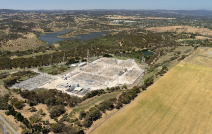 Aerial view of SUB looking south-east whilst outbound. Note the inbound Dam Wall is in close proximity