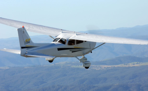 Flying plane