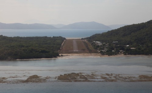 image of Palm Island runway got flooded