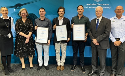 Prue Zamora, Pip Spence, Luke Dufficy, Hayden McDonald, Samuel Philpot and Mark Binskin & Pete Ball