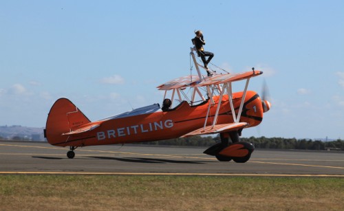 Avalon airshow biplane