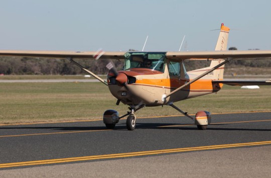 An aircraft is taking-off