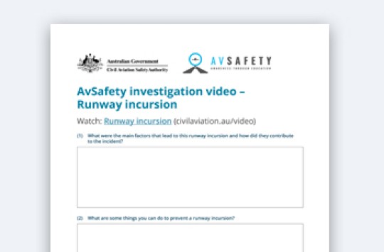 AvSafety investigation video - Runway incursion