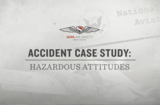 Accident case study: Hazardous Attitudes