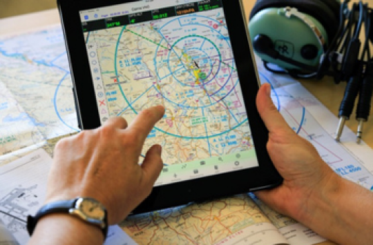Image of a flight radar