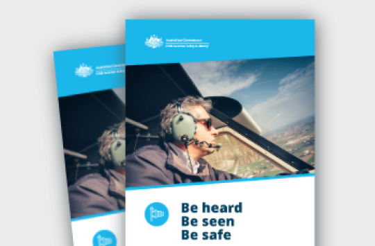 The cover of the Radio Procedures in Non-Controlled Aerospace booklet