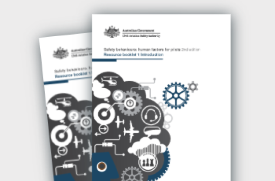 A graphic image of clouds full of gears, aeroplanes, and electronics