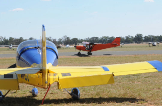 Image of an aircraft on a runway