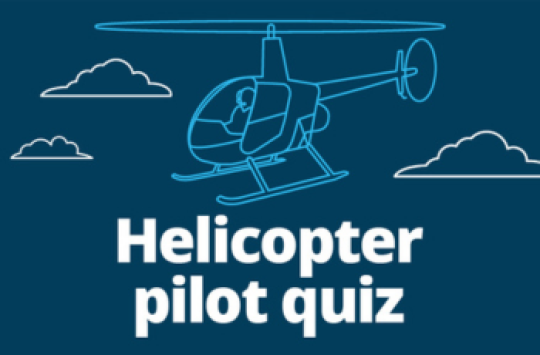 Helicopter pilot quiz tile