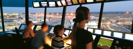 Air traffic management system landing page image
