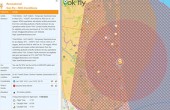 A map of the airspace restrictions for the Gold Coast airspace during the Pacific Airshow