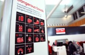 image of dangerous goods sign at airport
