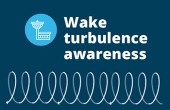 Graphic showing wake turbulence