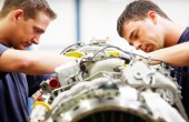 Image of aircraft maintenance engineers