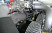 An aircraft engine with the cowling removed