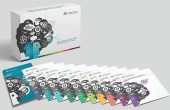 The booklets of the Safety Behaviours: Human Factors for pilots kit arranged in a row with their storage box sitting behind them