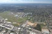Aerial view of Bankstown Aerodrome.