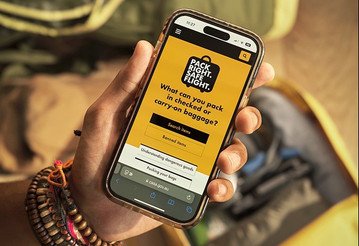 Pack Right. Safe Flight. news with high res