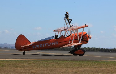 Avalon airshow biplane