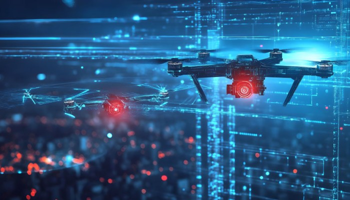 image of drones