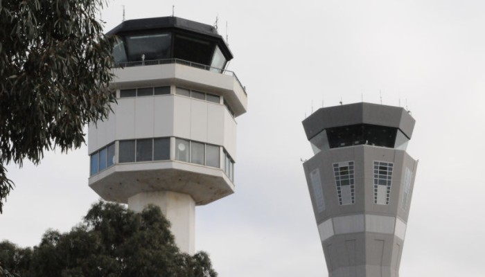 image of air traffic control towers