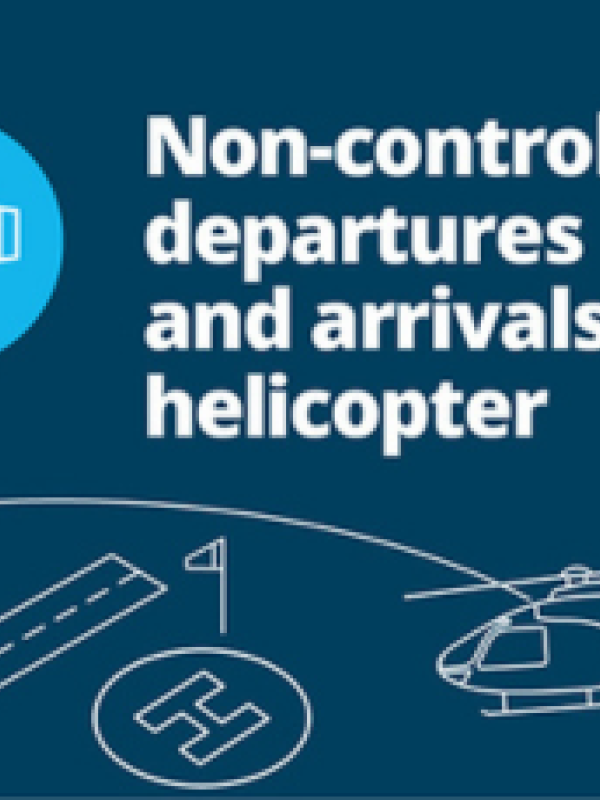 Non-controlled departures and arrivals - helicopter