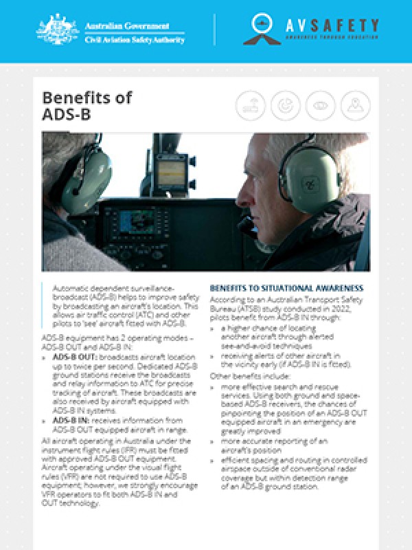 AvSafety - Benefits of ADS-B card