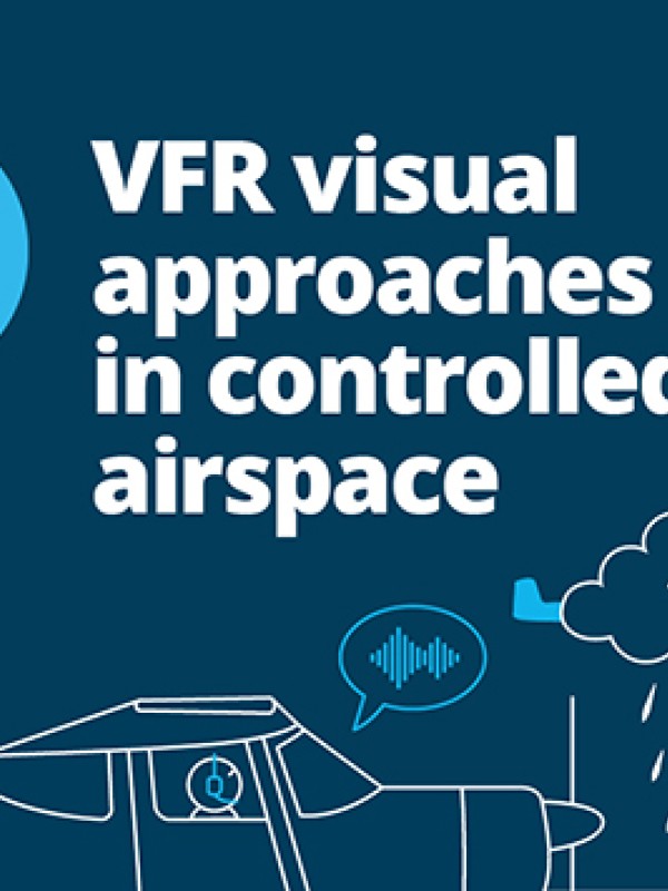 VFR visual approaches in controlled airspace