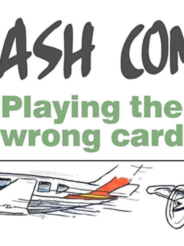 Crash comic - Playing the wrong card