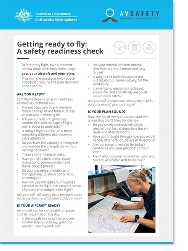 Getting ready to fly: A safety readiness check