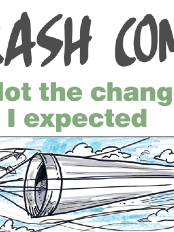 Crash comic - Not the change I expected