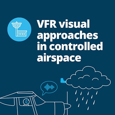 VFR visual approaches in controlled airspace
