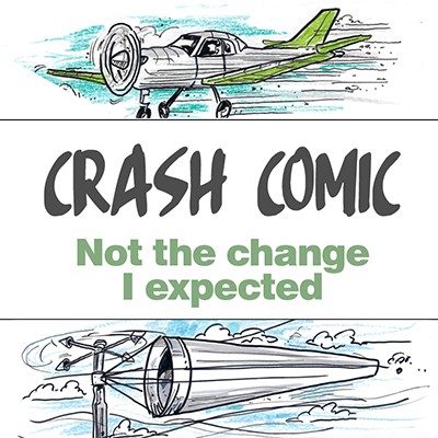 Crash comic - Not the change I expected